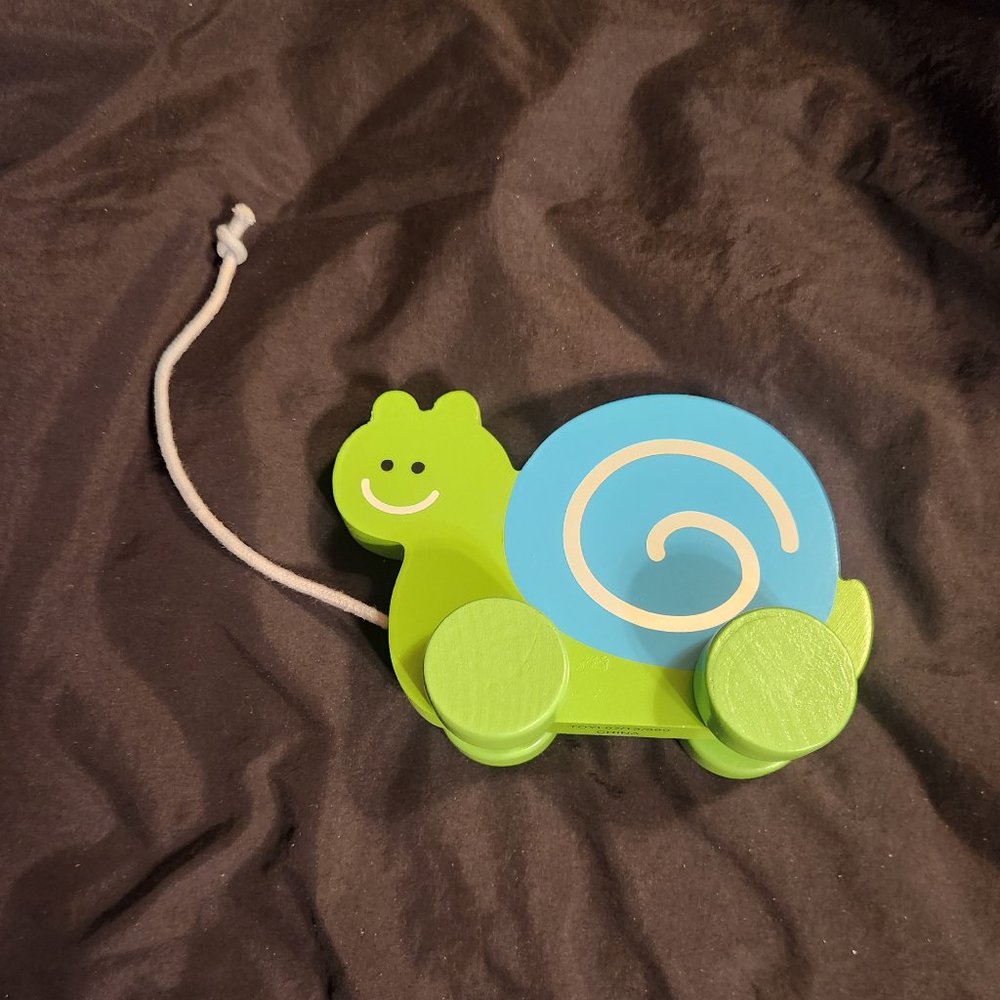 Toddler Pull-Along Snail Toy - NWT